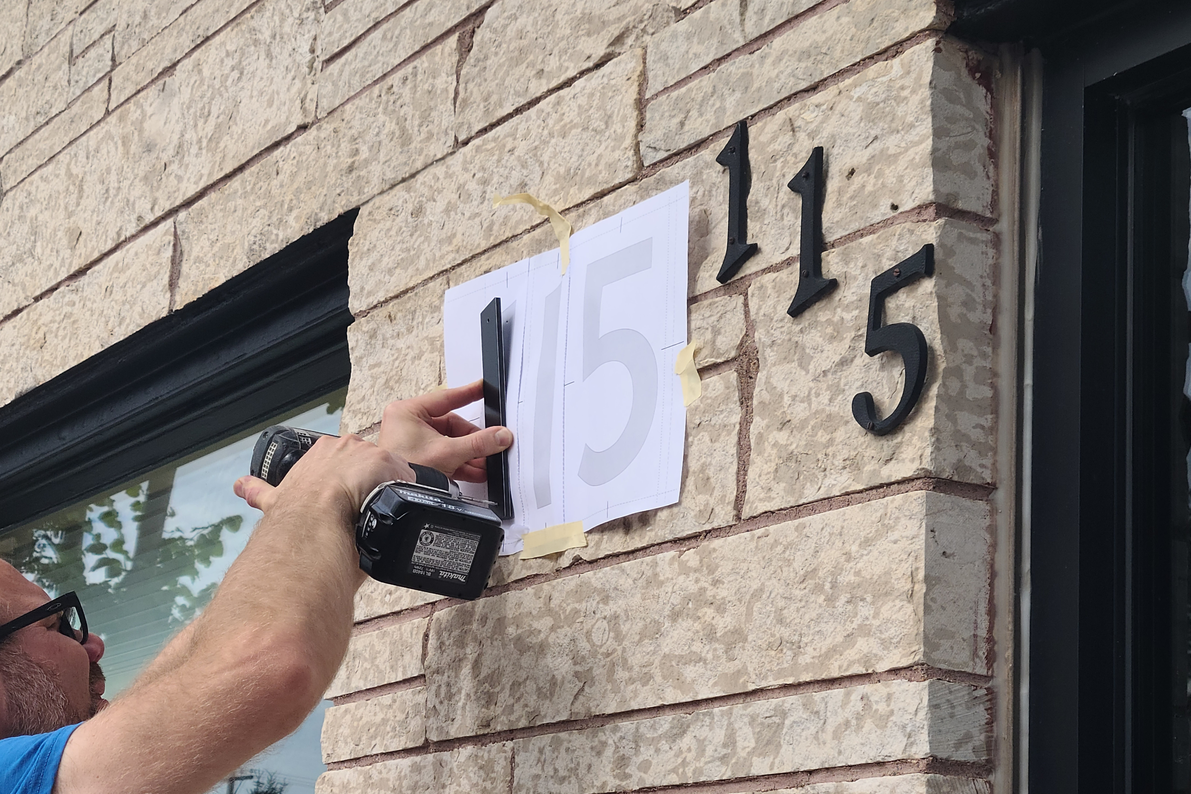 Free installation templates for easy house number install.