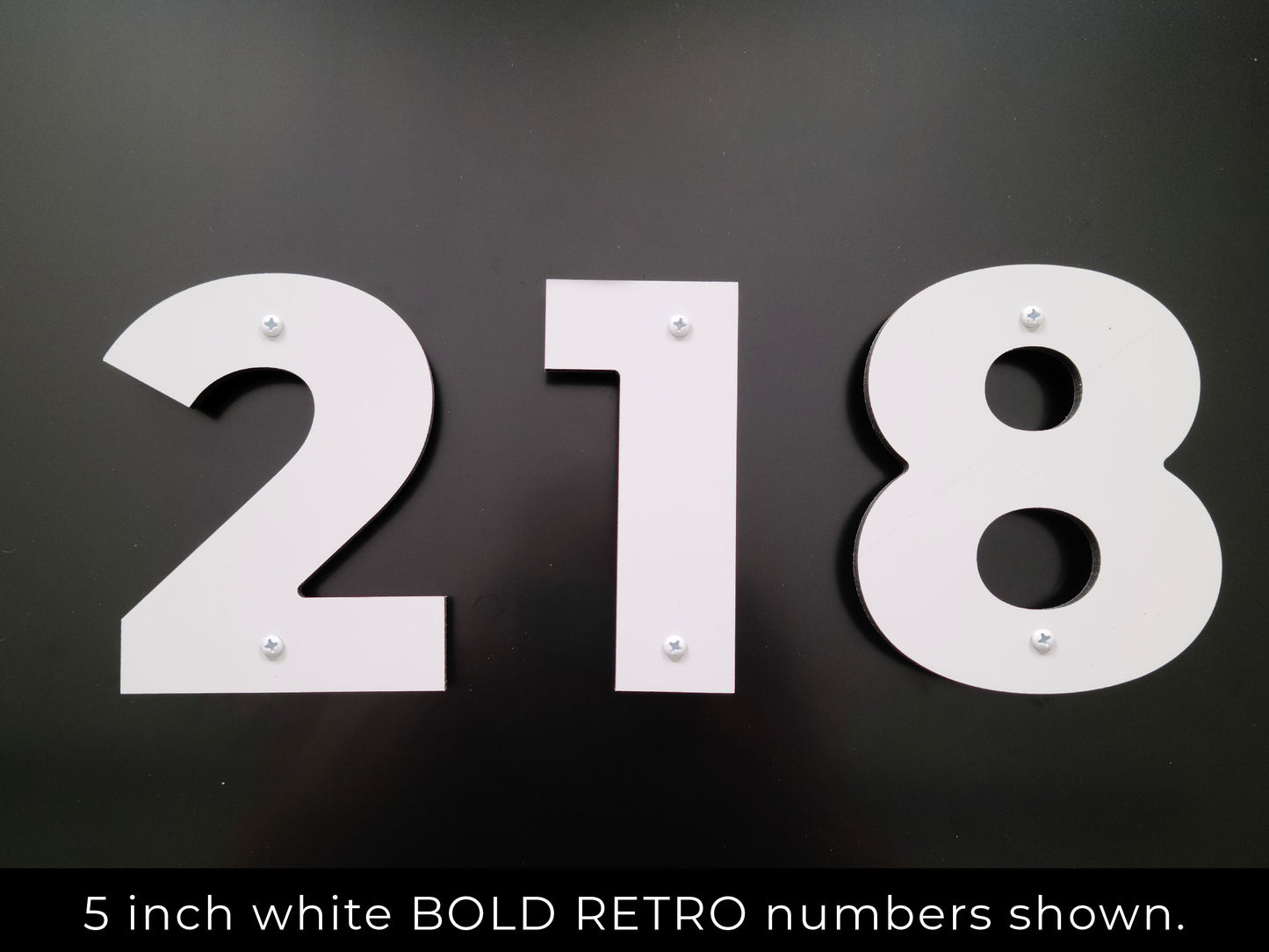 BOLD RETRO White House Numbers