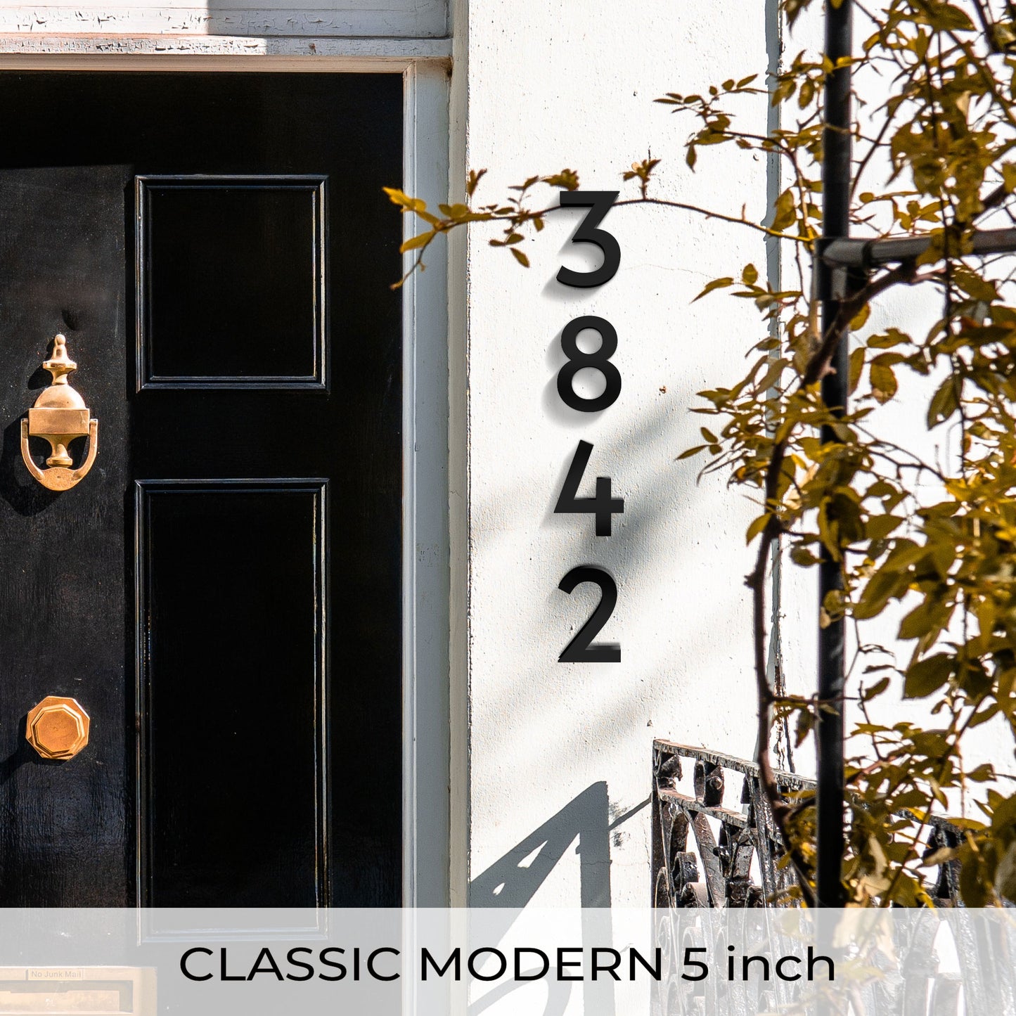 5 inch CLASSIC MODERN house numbers and letters