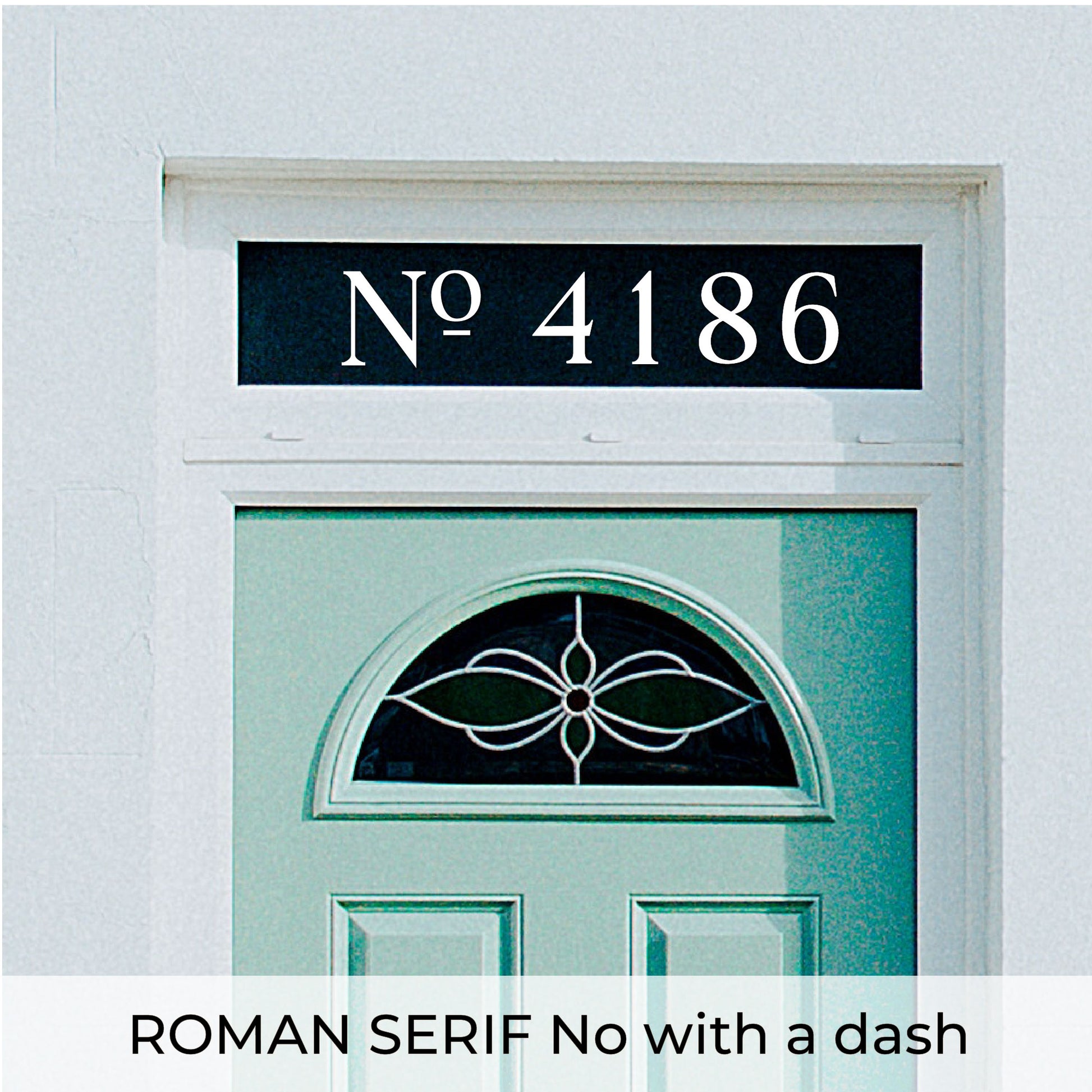 ROMAN SERIF house numbers and No letters