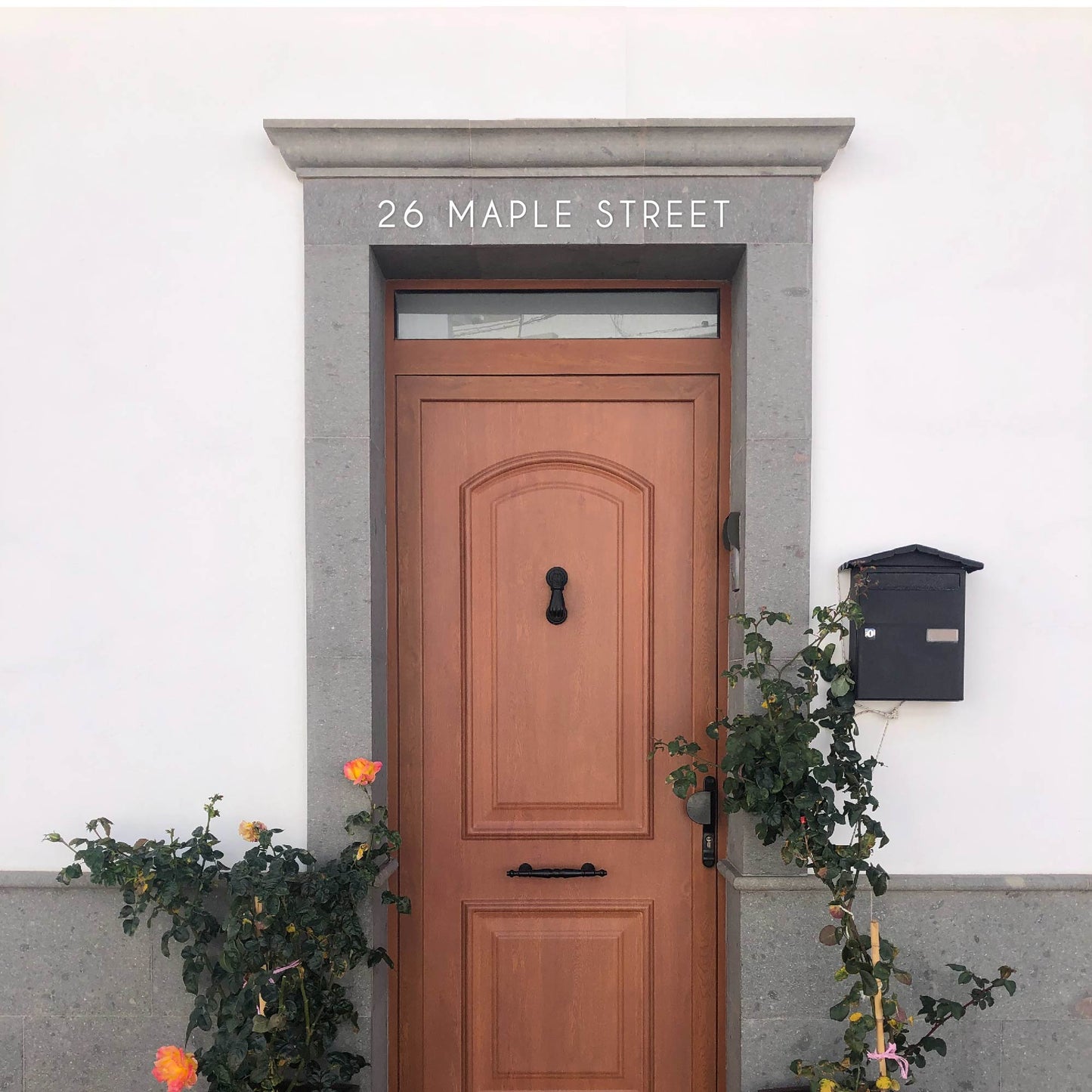 THIN MODERN house numbers and letters
