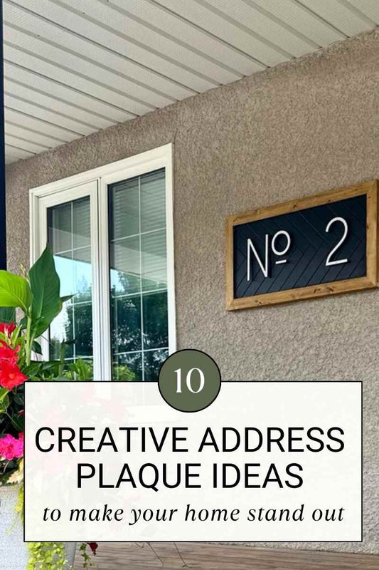 10 Creative House Number Plaque Ideas That Will Make Your Home Stand Out