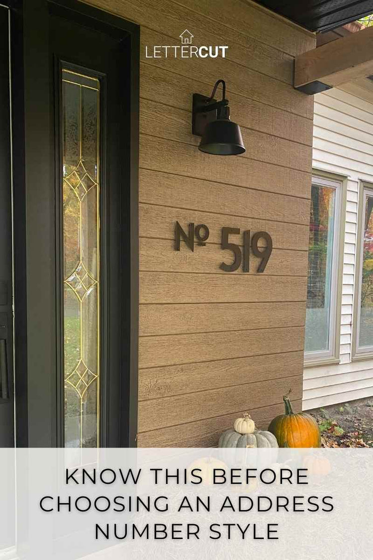 Know This Before Choosing An Address Number Style – LETTERCUT