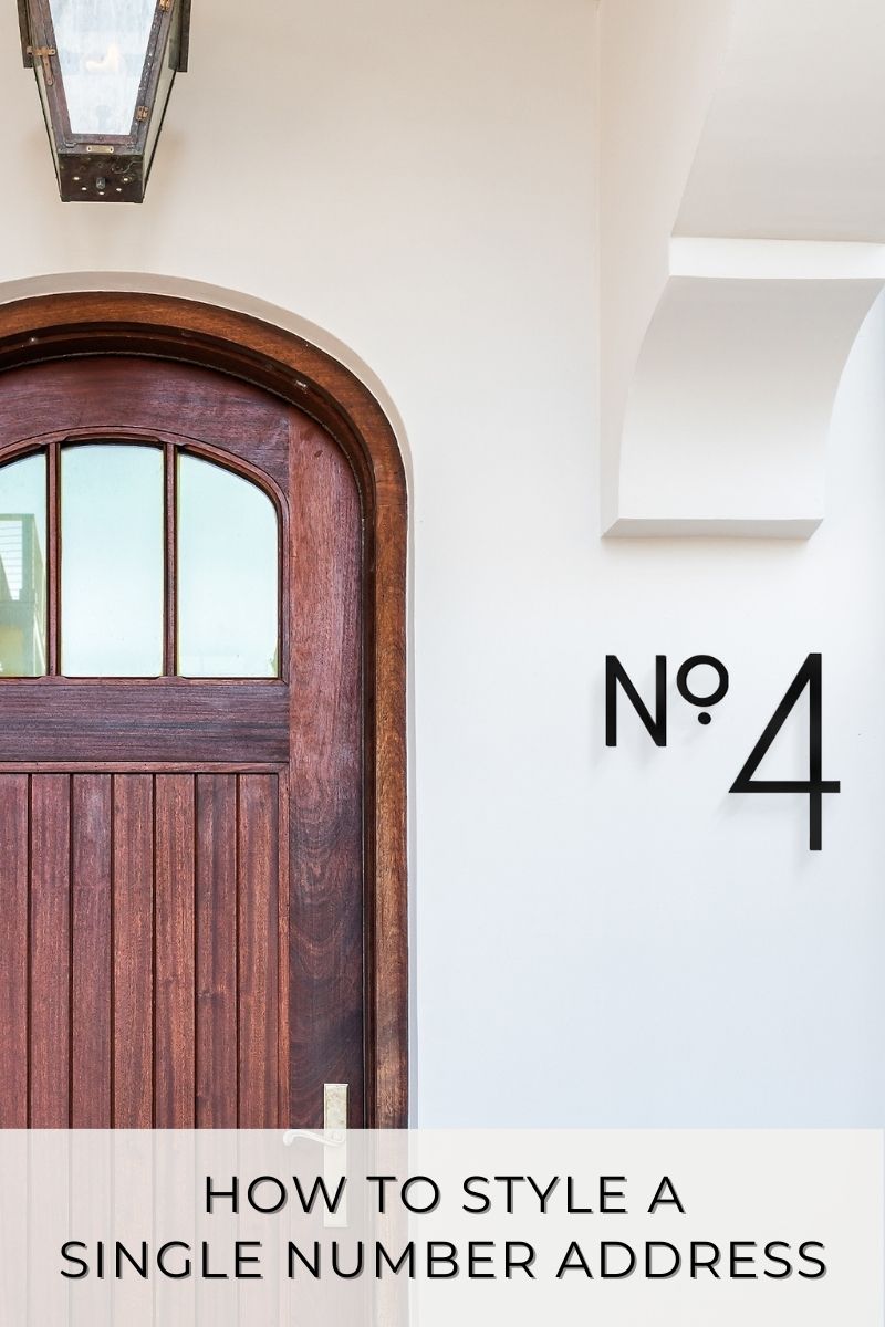Address Sign Ideas for a Single Number Address – LETTERCUT