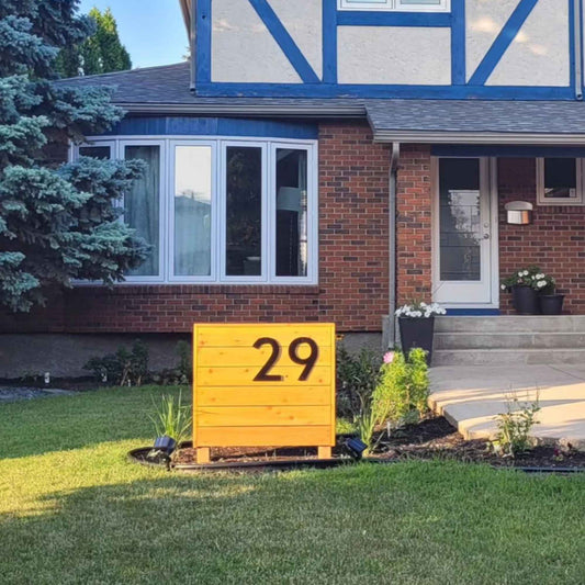 10 inch CLASSIC MODERN house numbers for address signs