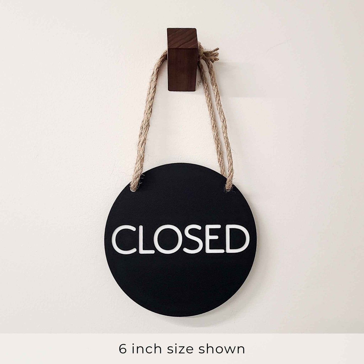 Black Open and Closed Window Sign