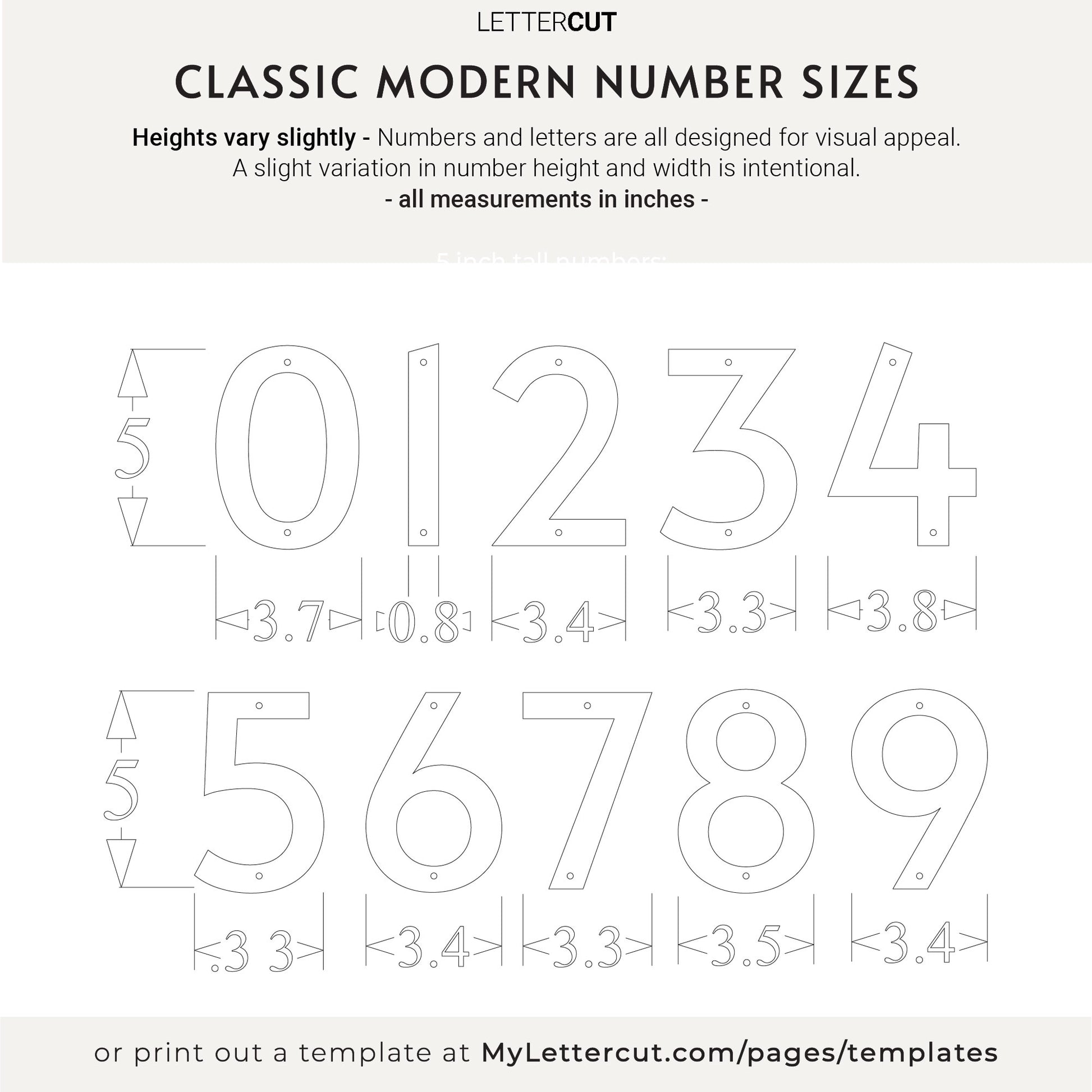 5 inch CLASSIC MODERN house numbers for address signs – LETTERCUT 5-inch-classic-modern-house-numbers-for-address-signs-lettercut
