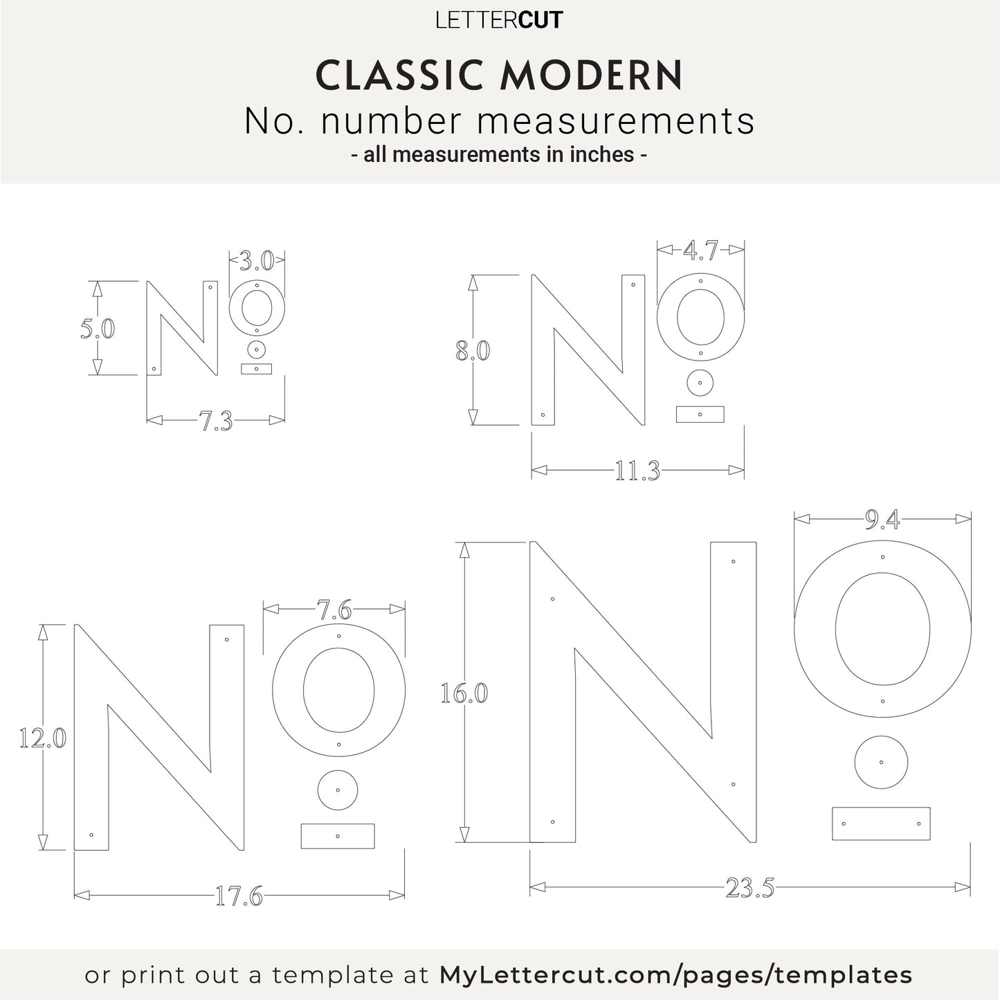Black CLASSIC MODERN business and address sign letters