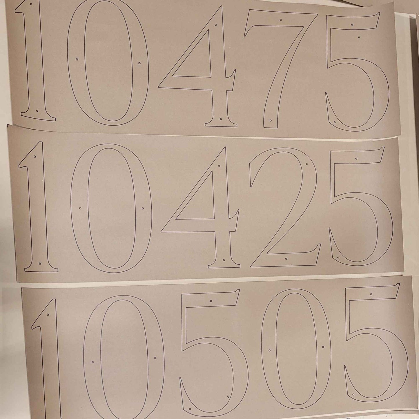 Printed Installation Template