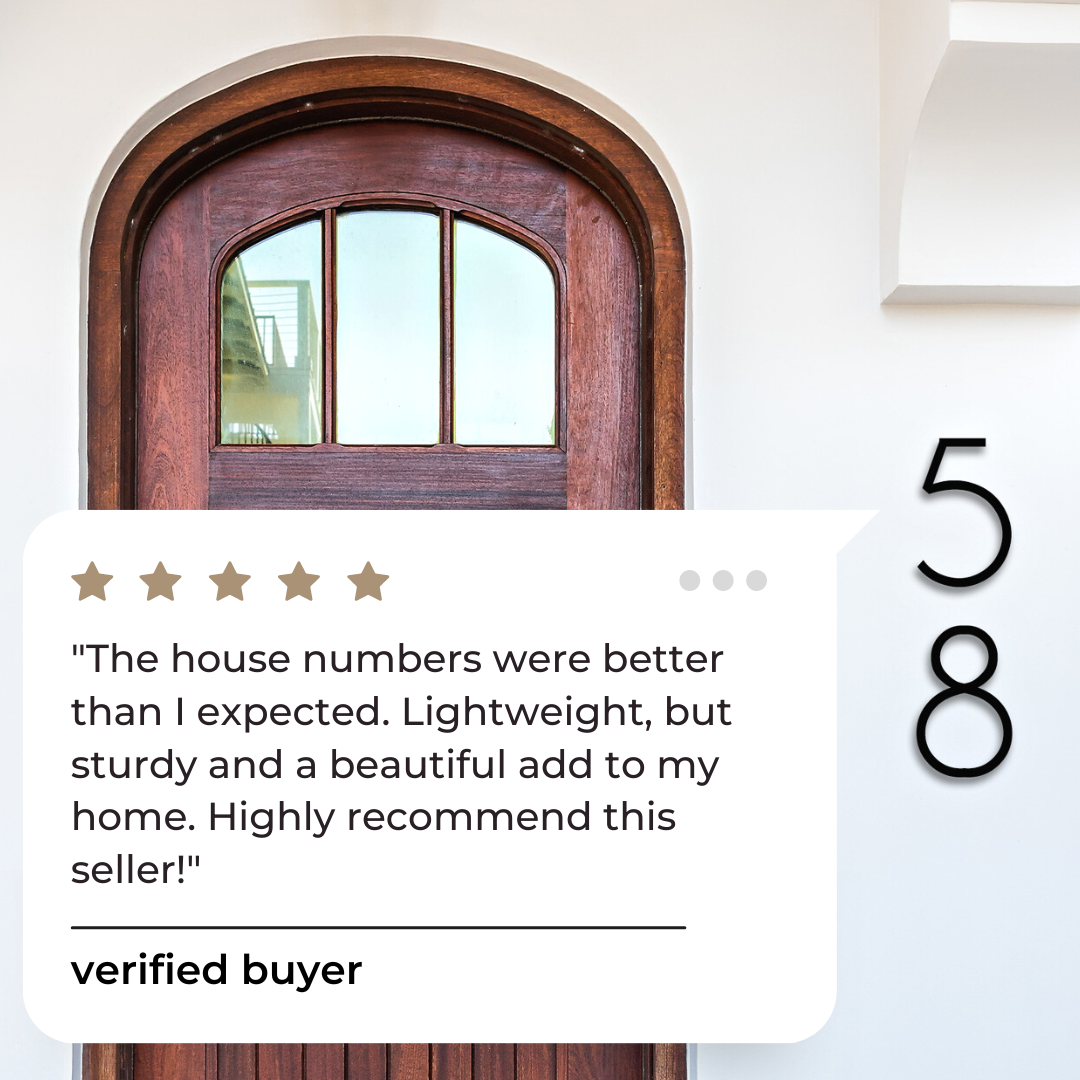 lightweight and sturdy house number review