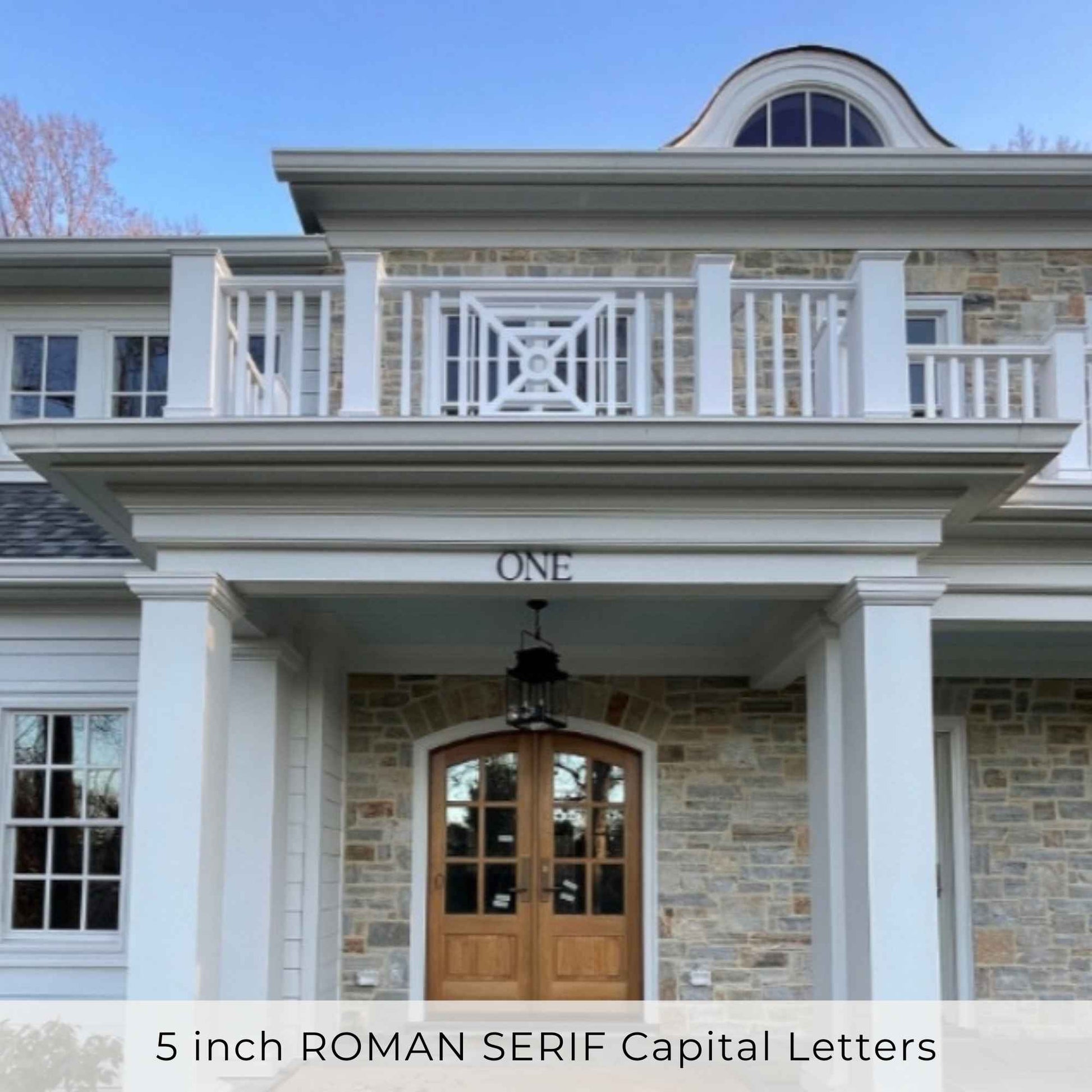 ROMAN SERIF house numbers and letters to spell out address number