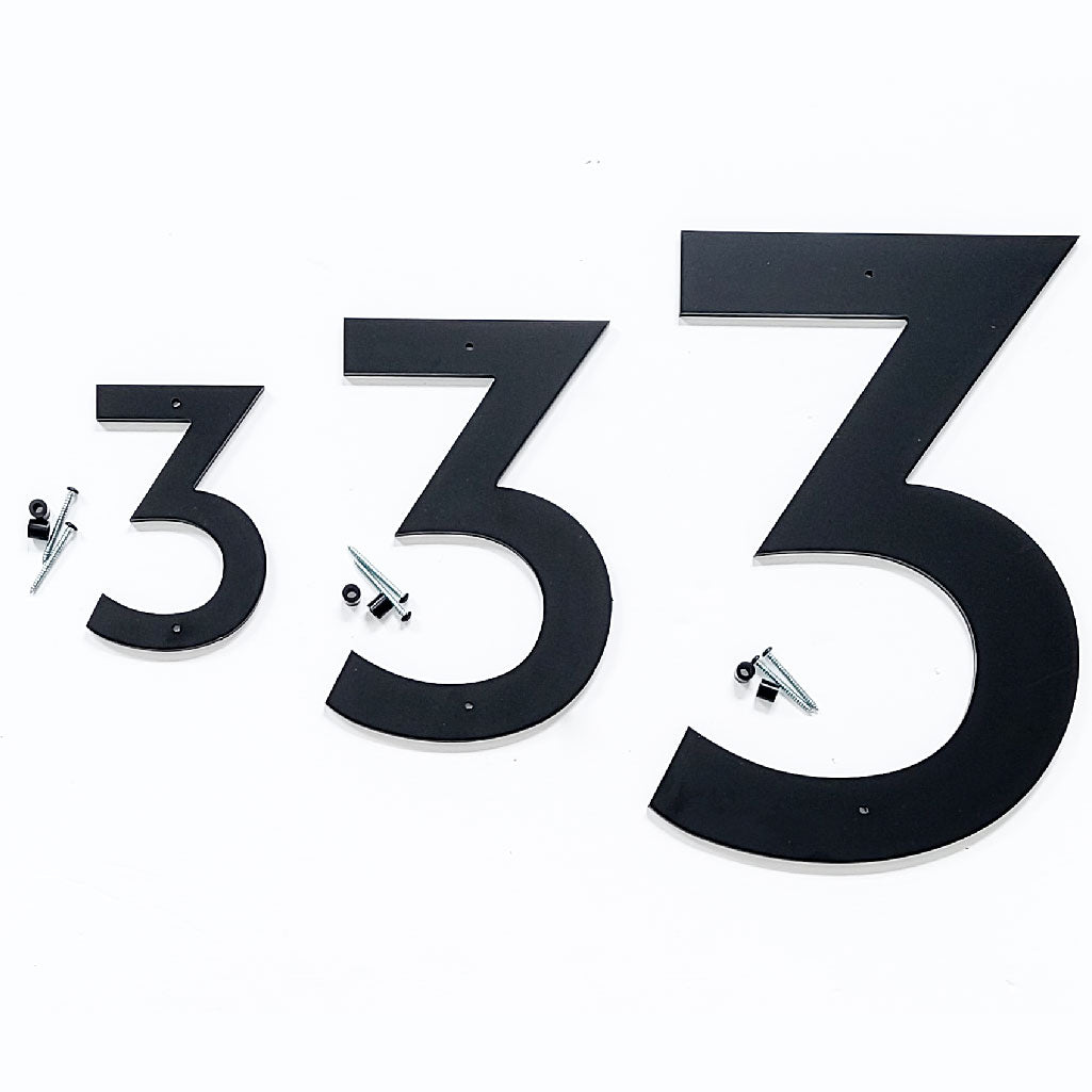 LETTERCUT house numbers come in multiple sizes
