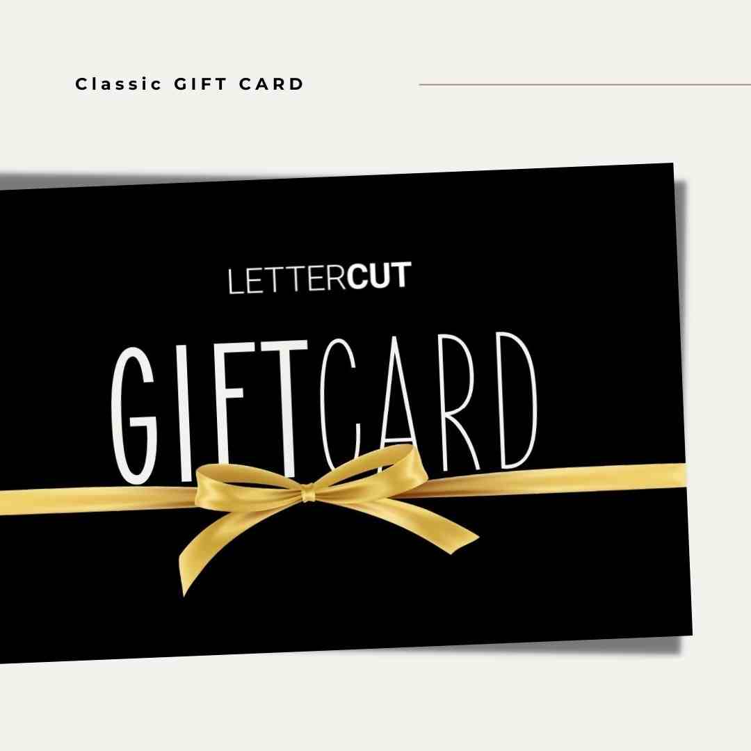 LETTERCUT Gift card