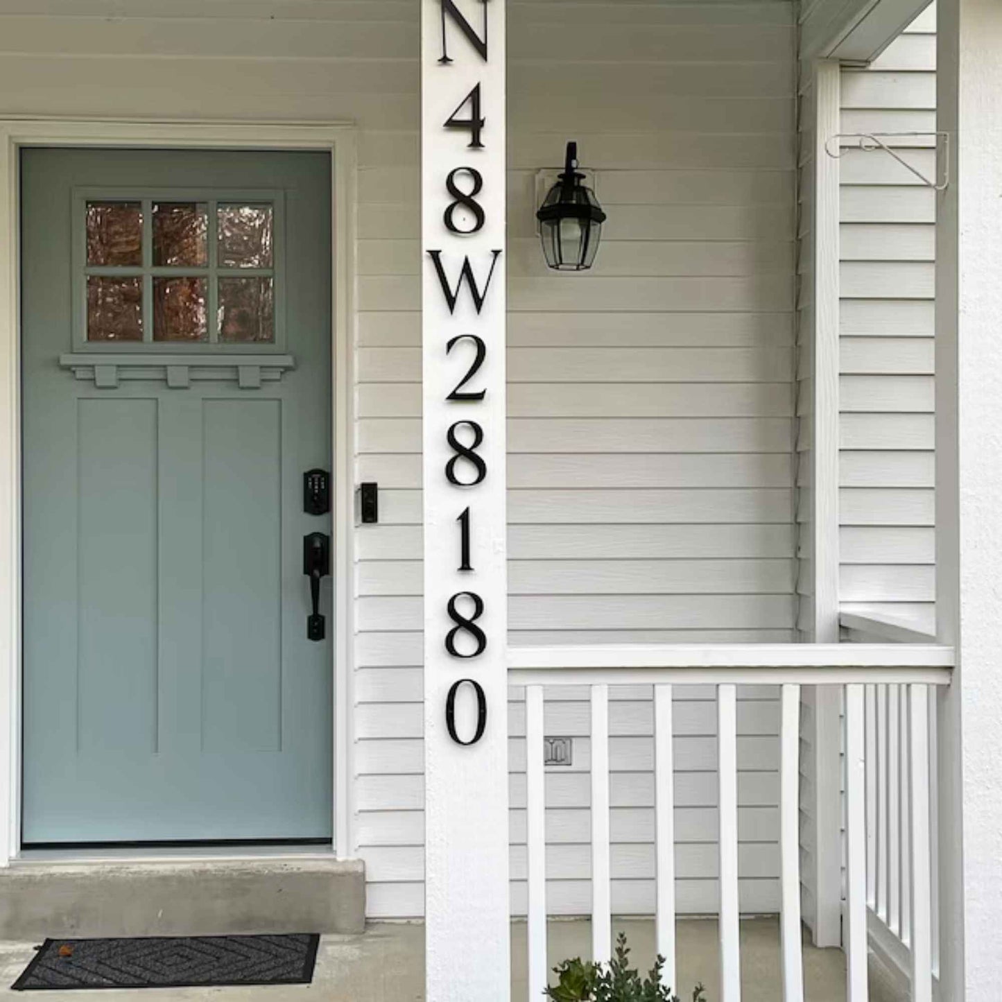 showing 5 inch ROMAN SERIF address numbers and letters