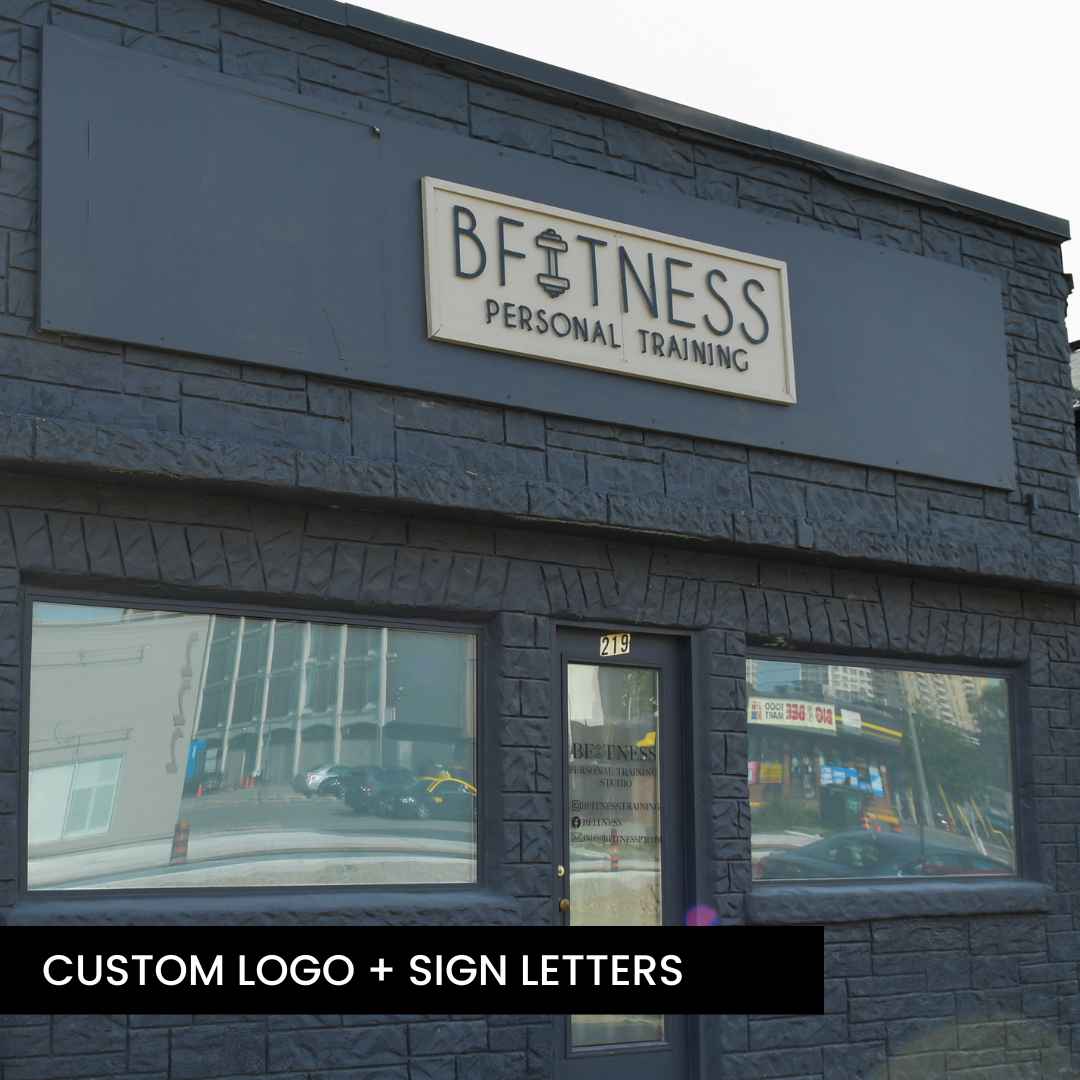 THIN MODERN house letters to spell out numbers for an affordable business sign on a budget