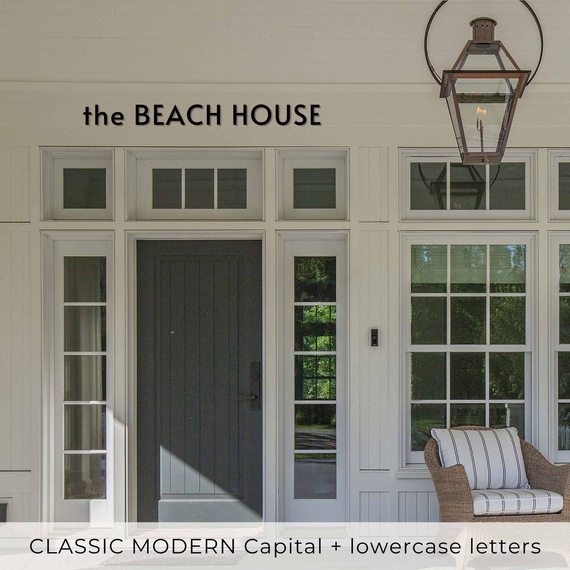 CLASSIC MODERN house numbers and letters for cabin and beachfront sign