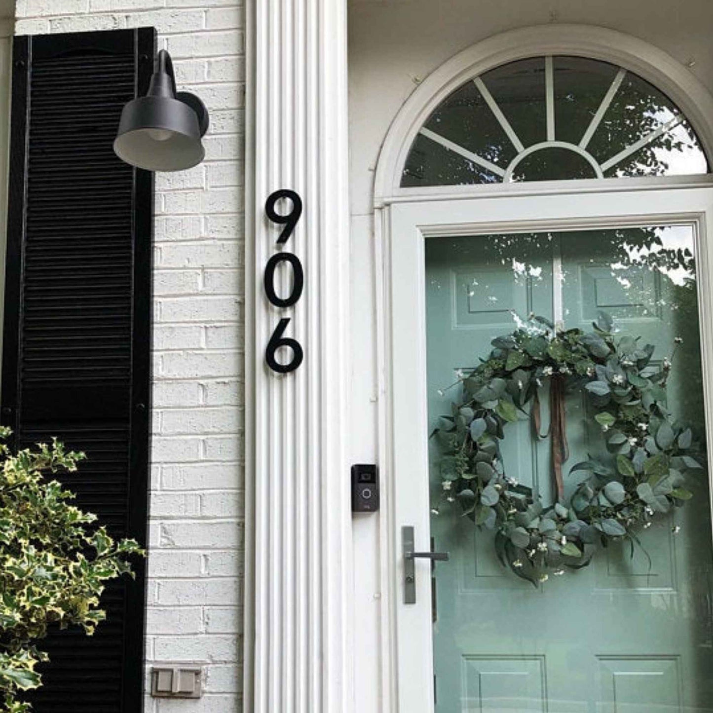 5 inch CLASSIC MODERN house numbers shown