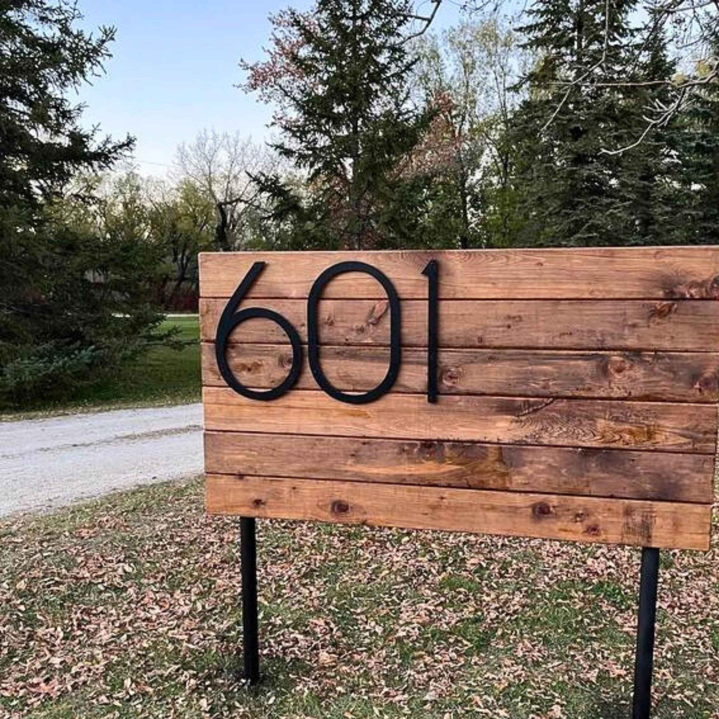 16 inch THIN MODERN house numbers and letters