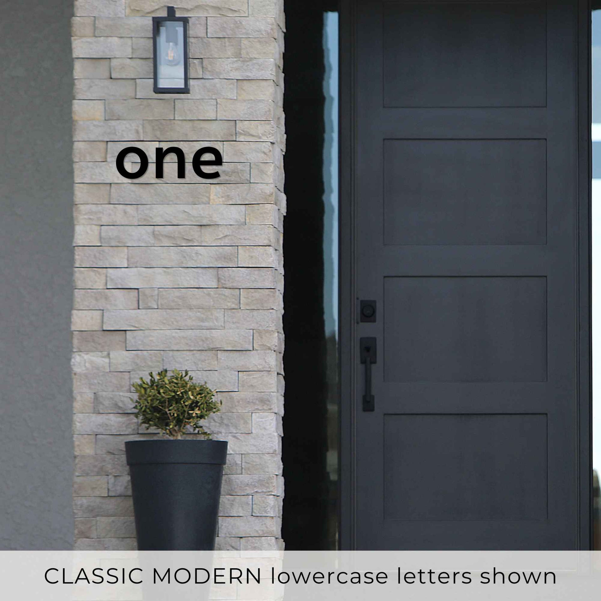 CLASSIC MODERN house numbers and letters