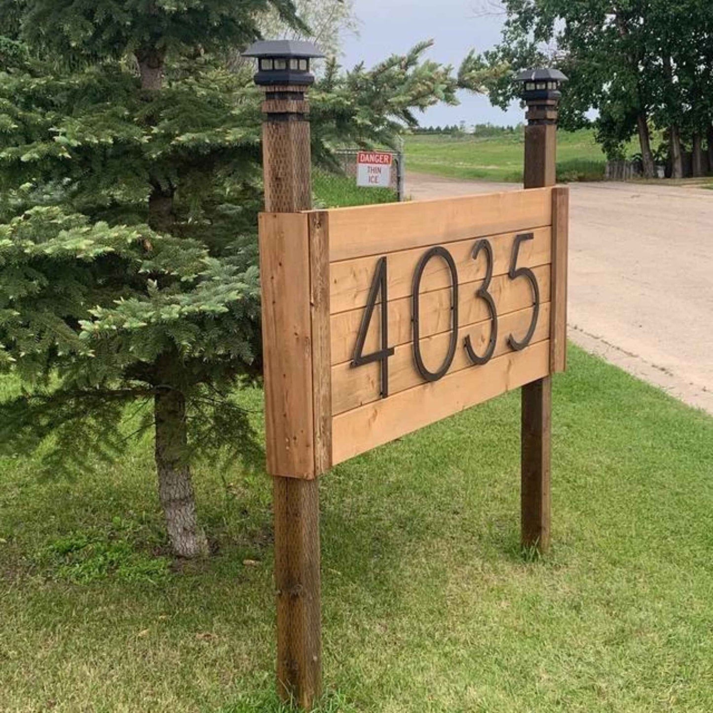 16 inch THIN MODERN house numbers and letters