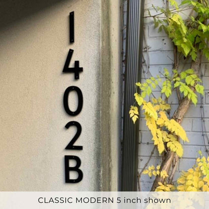Black CLASSIC MODERN House numbers