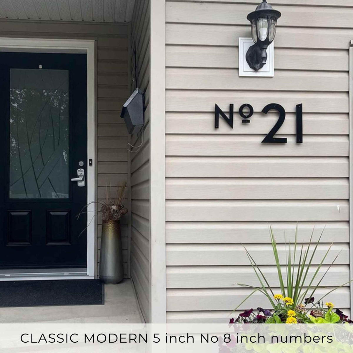 CLASSIC MODERN House No. letters for address sign – LETTERCUT