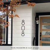 THIN MODERN address numbers – LETTERCUT
