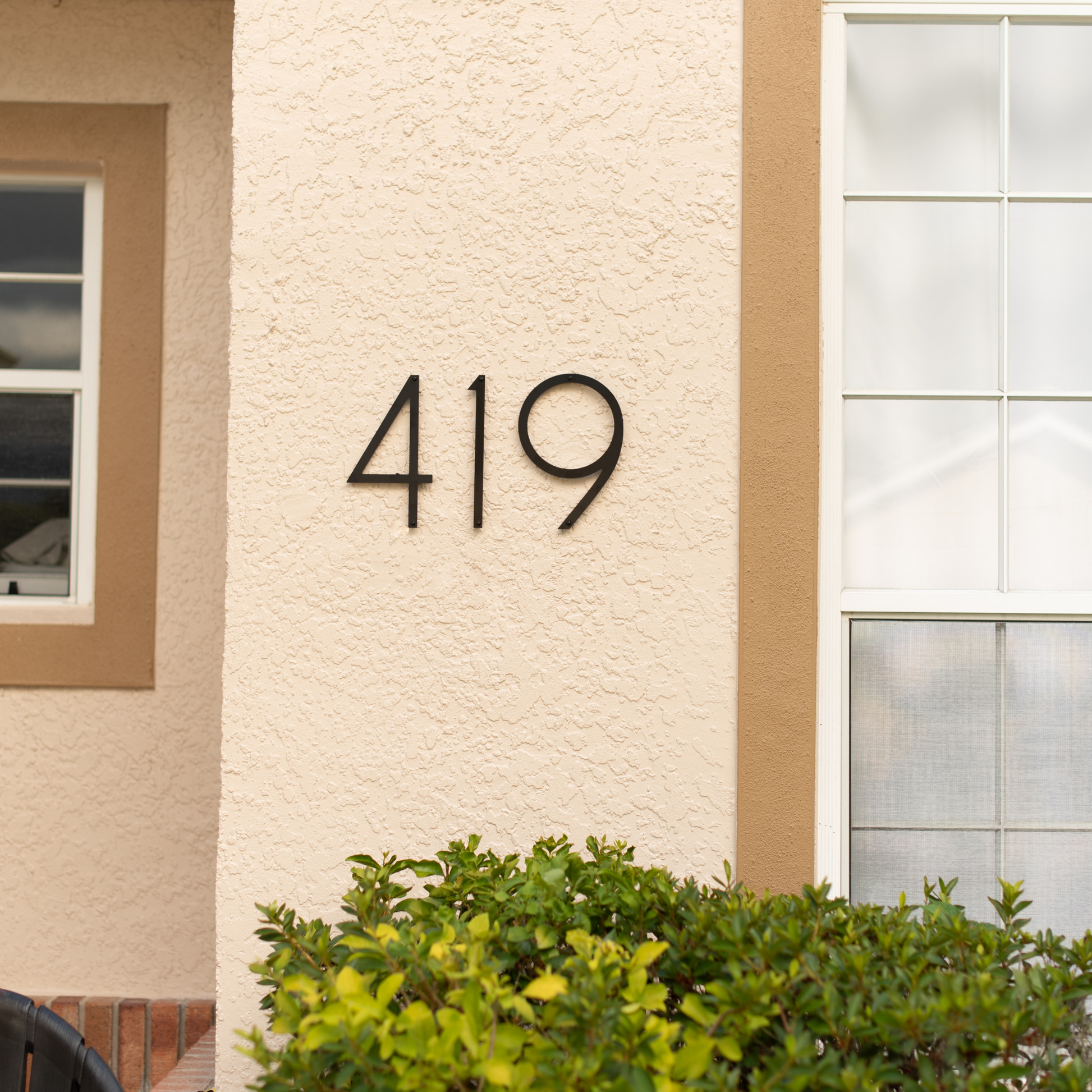 Large House Numbers And Letters Corten Steel Floating House Numbers