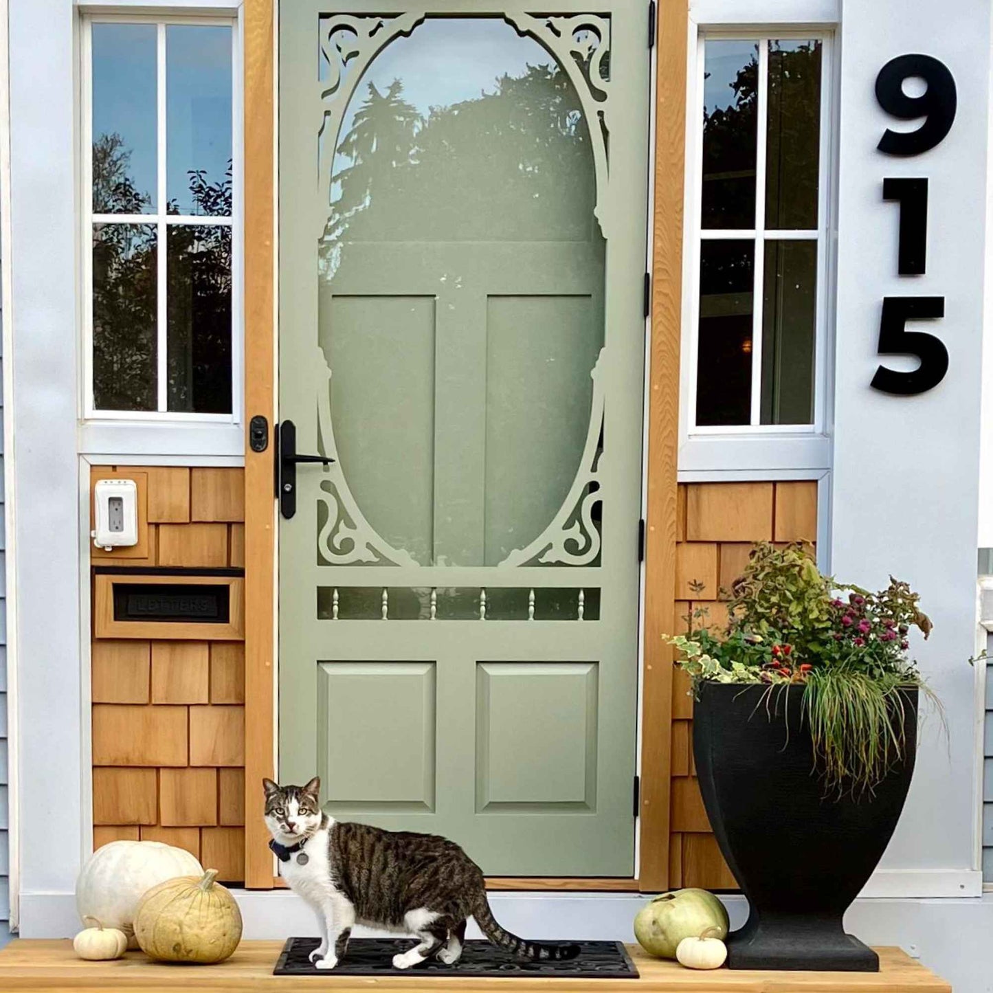 showing 8 nch BOLD RETRO address numbers 
