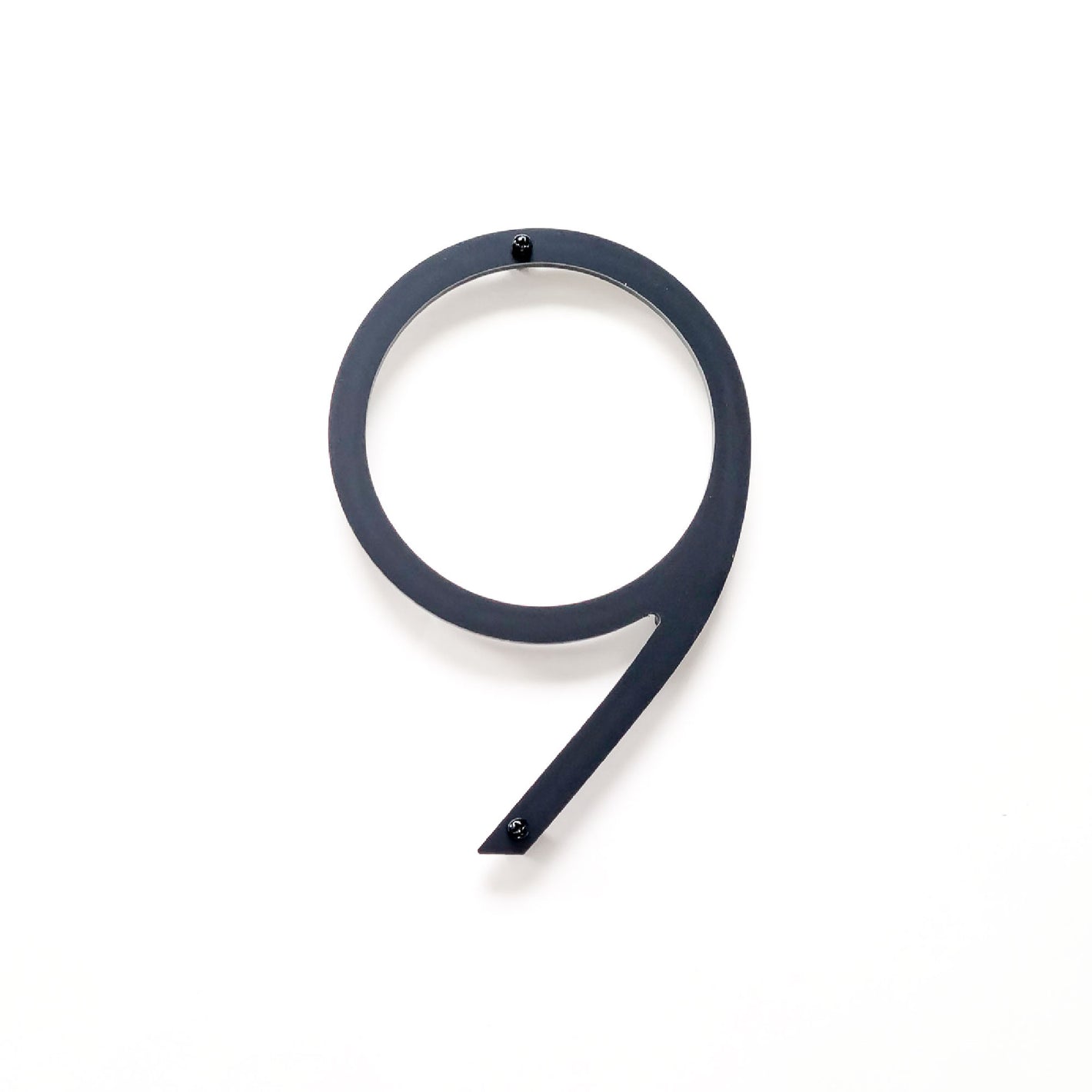 THIN MODERN house number 9 for address sign