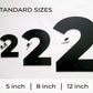 BOLD RETRO black house Numbers for Modern Address Signs