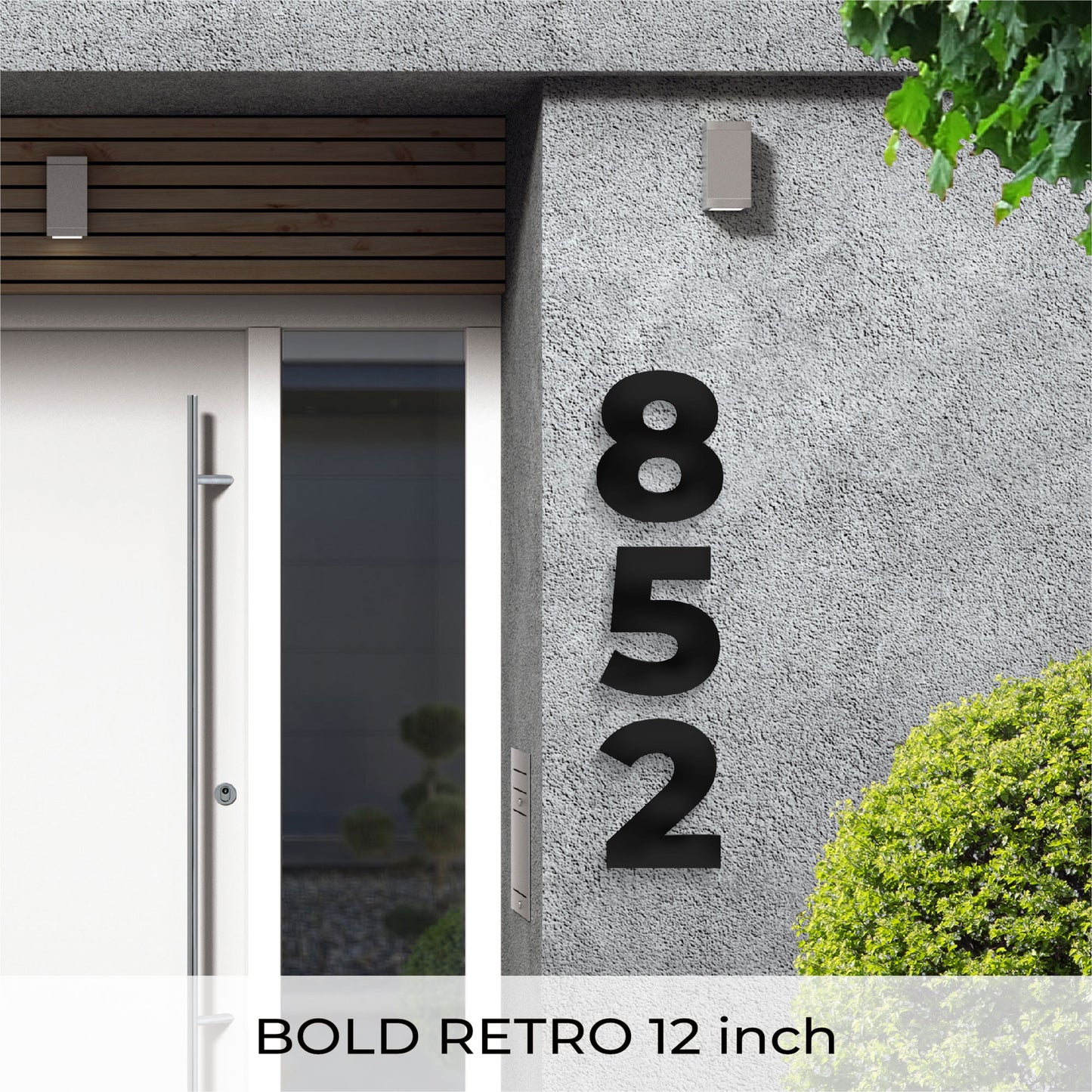 BOLD RETRO house numbers for an address that stands out