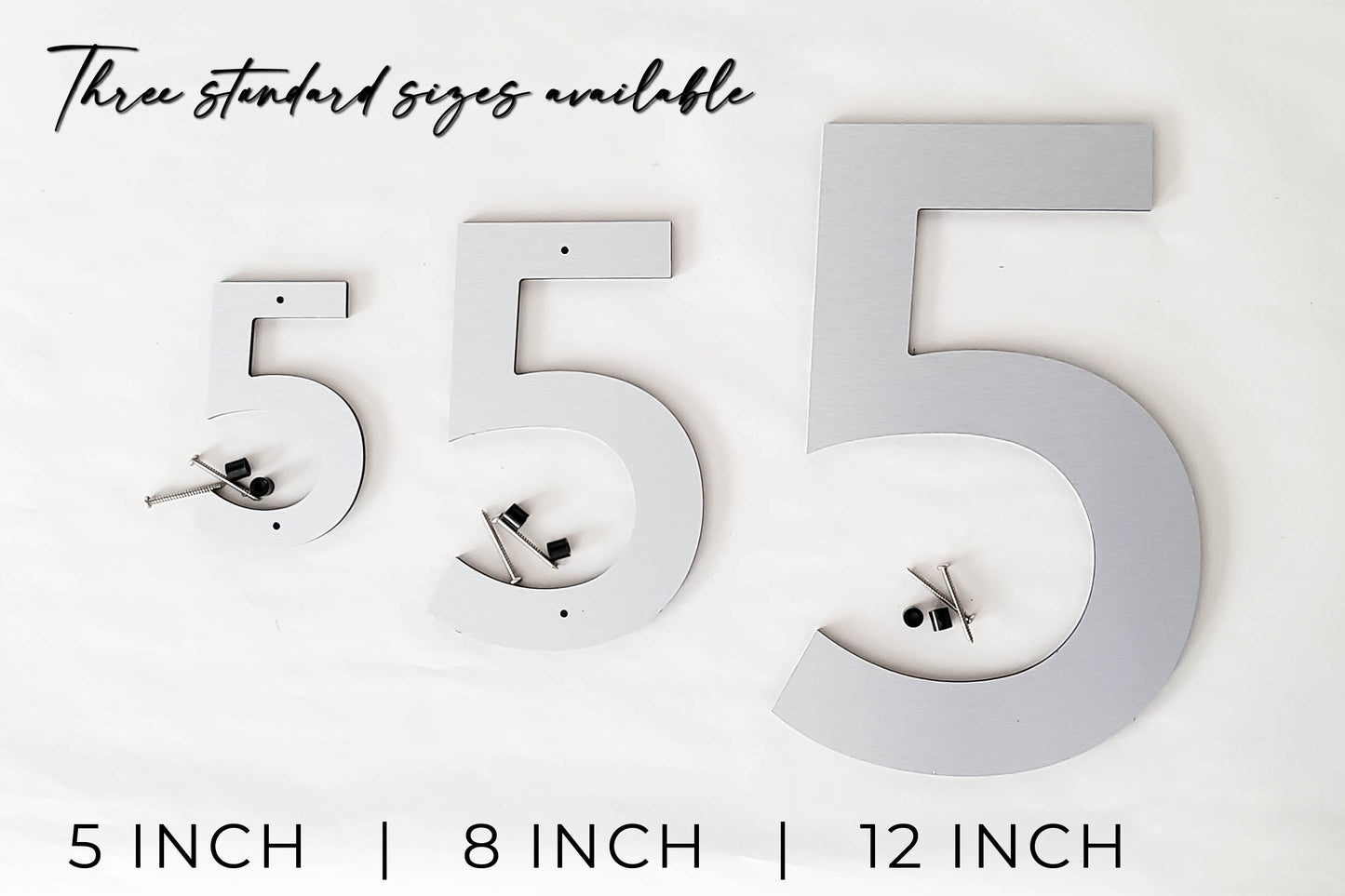 CLASSIC MODERN house numbers and letters in 3 sizes