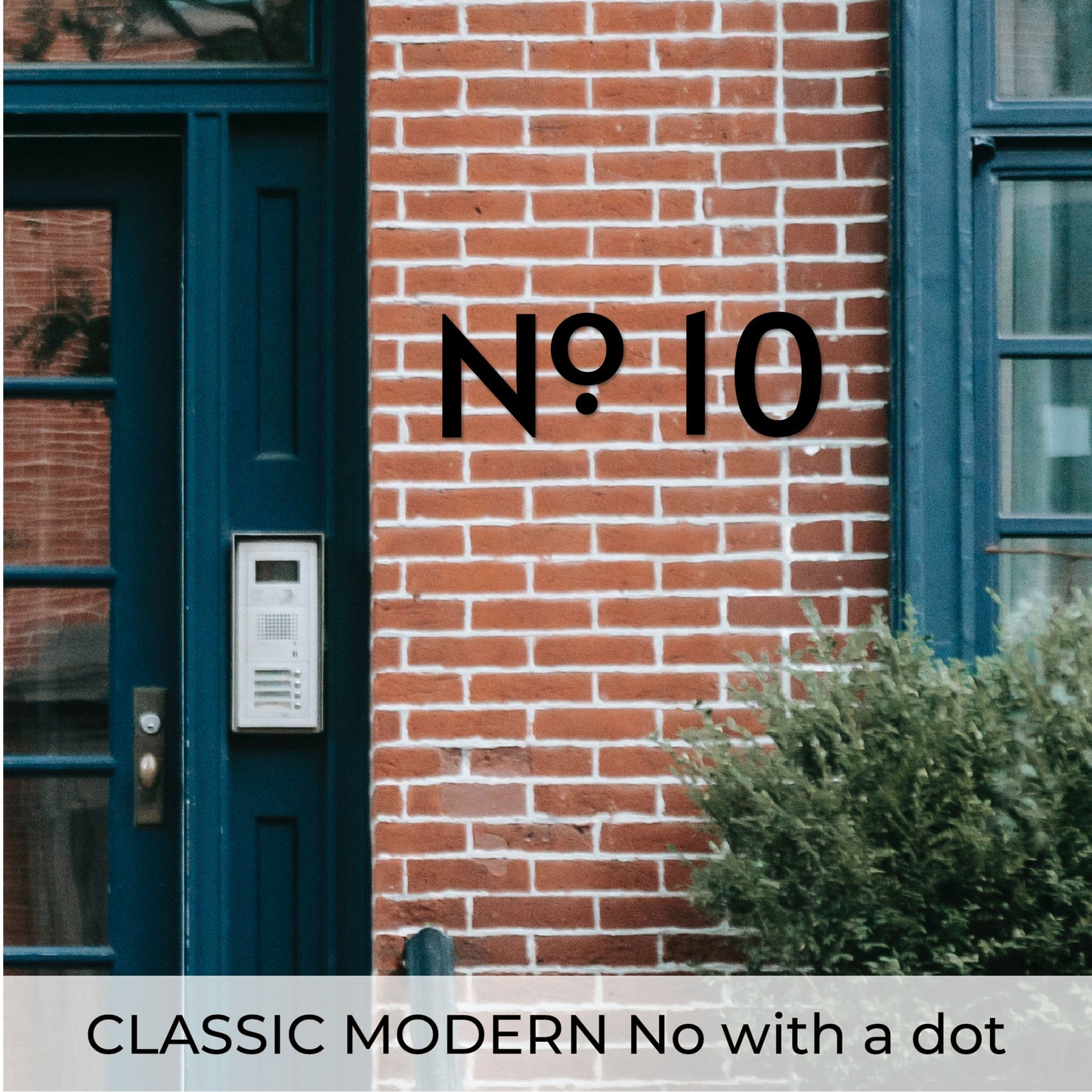 CLASSIC MODERN house numbers and No letters 