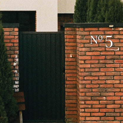 ROMAN SERIF House No. letters for address signs and plaques