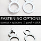 THIN MODERN address numbers and letters in white