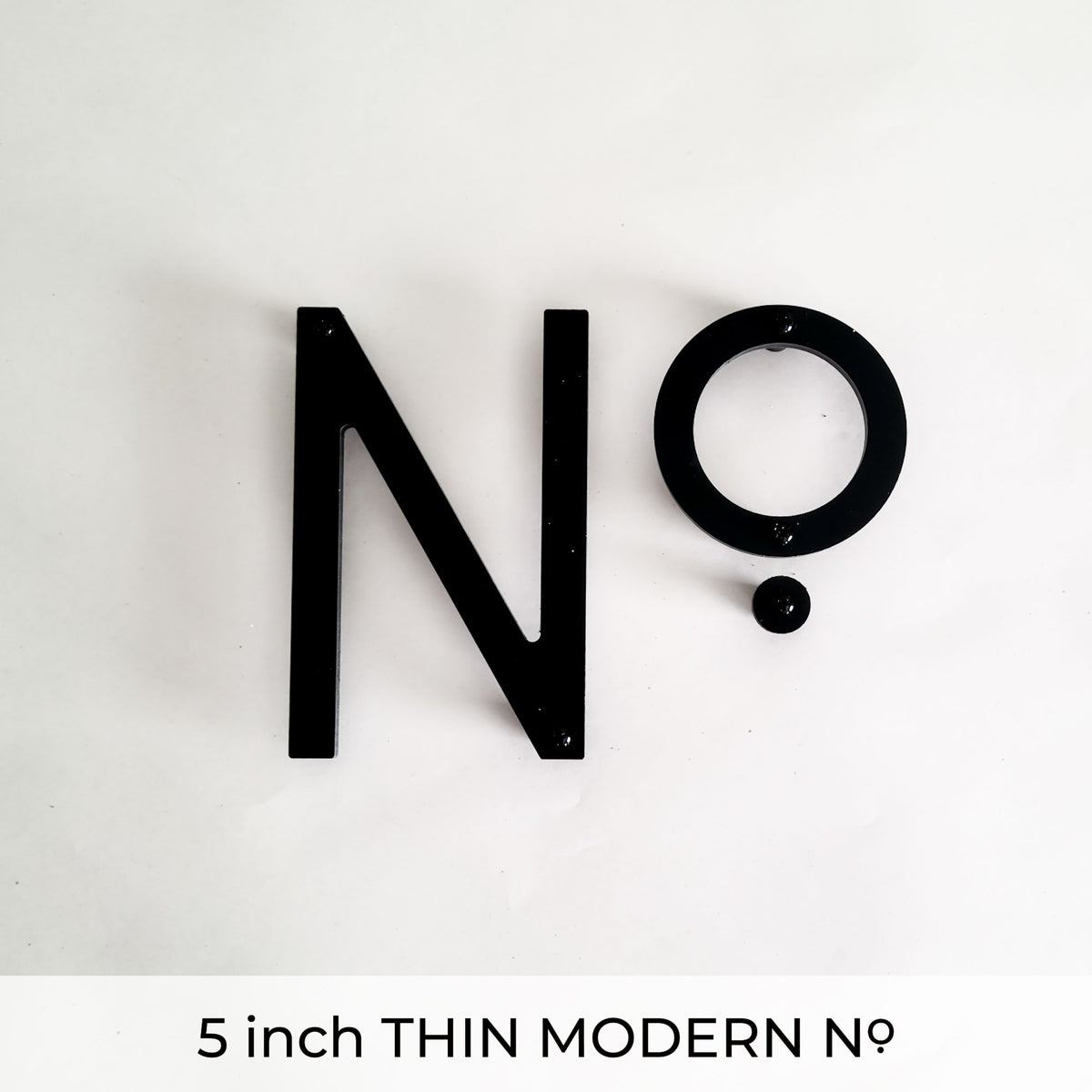 THIN MODERN House No. letters for address sign – LETTERCUT