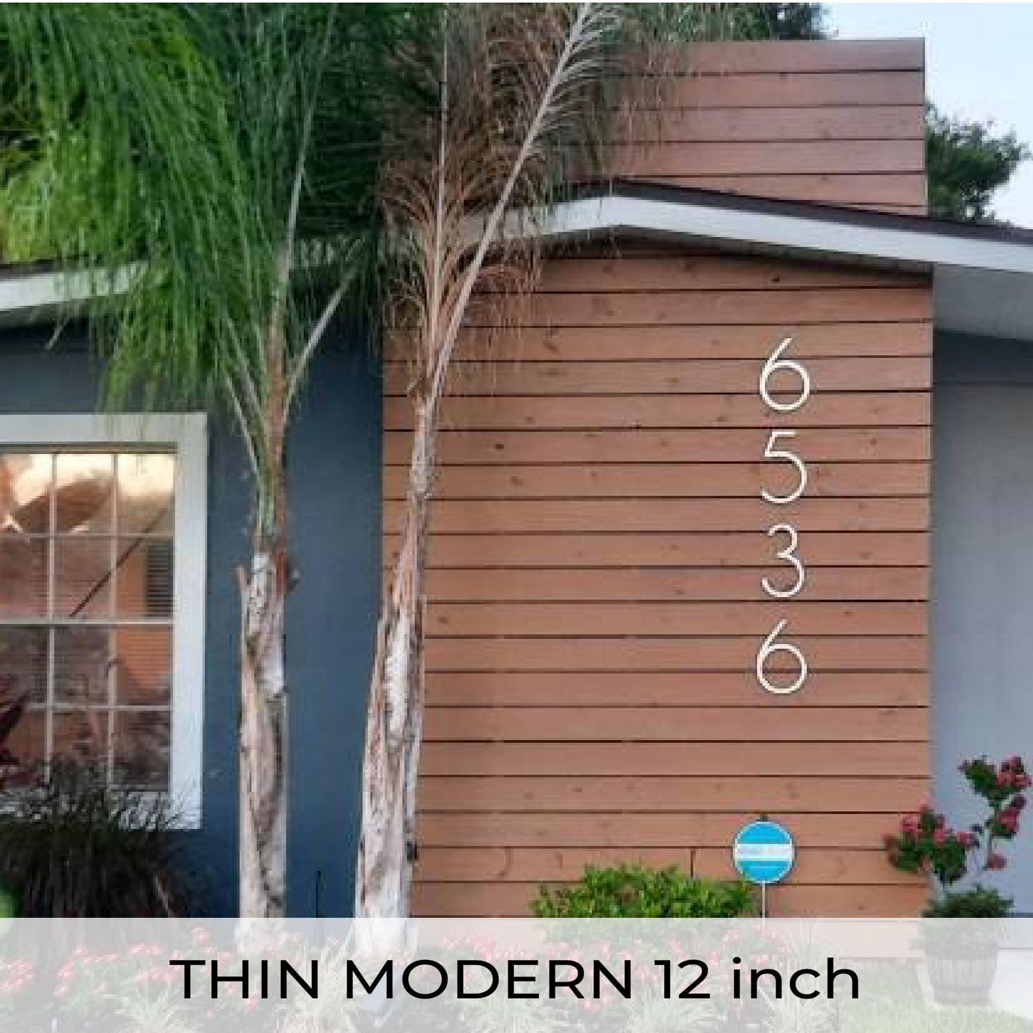THIN MODERN house numbers and letters