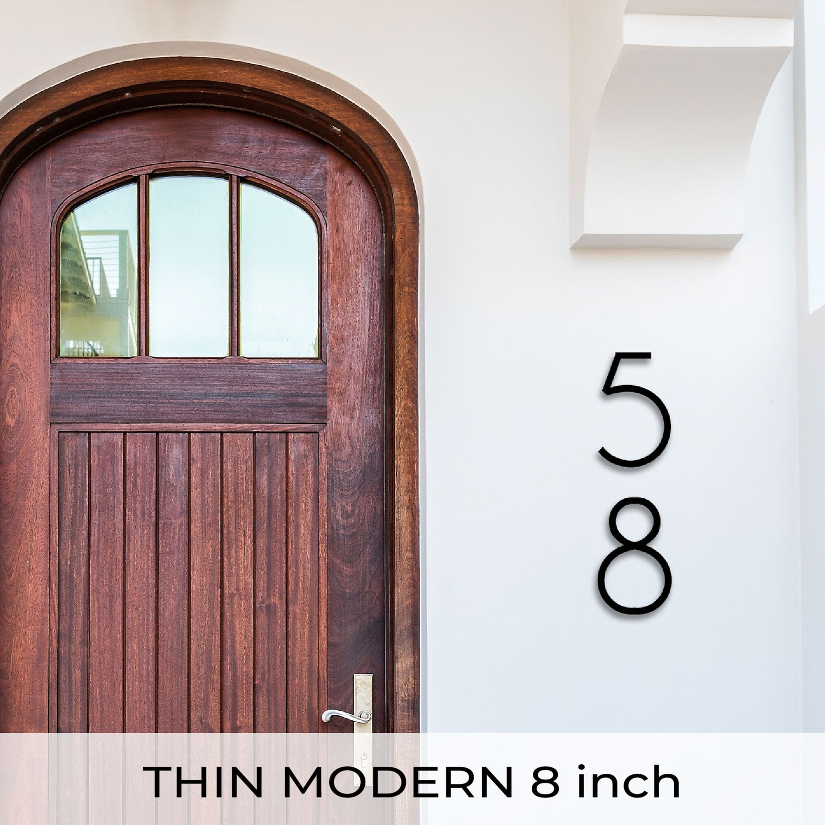Large Modern Black House Numbers Address Numbers LETTERCUT
