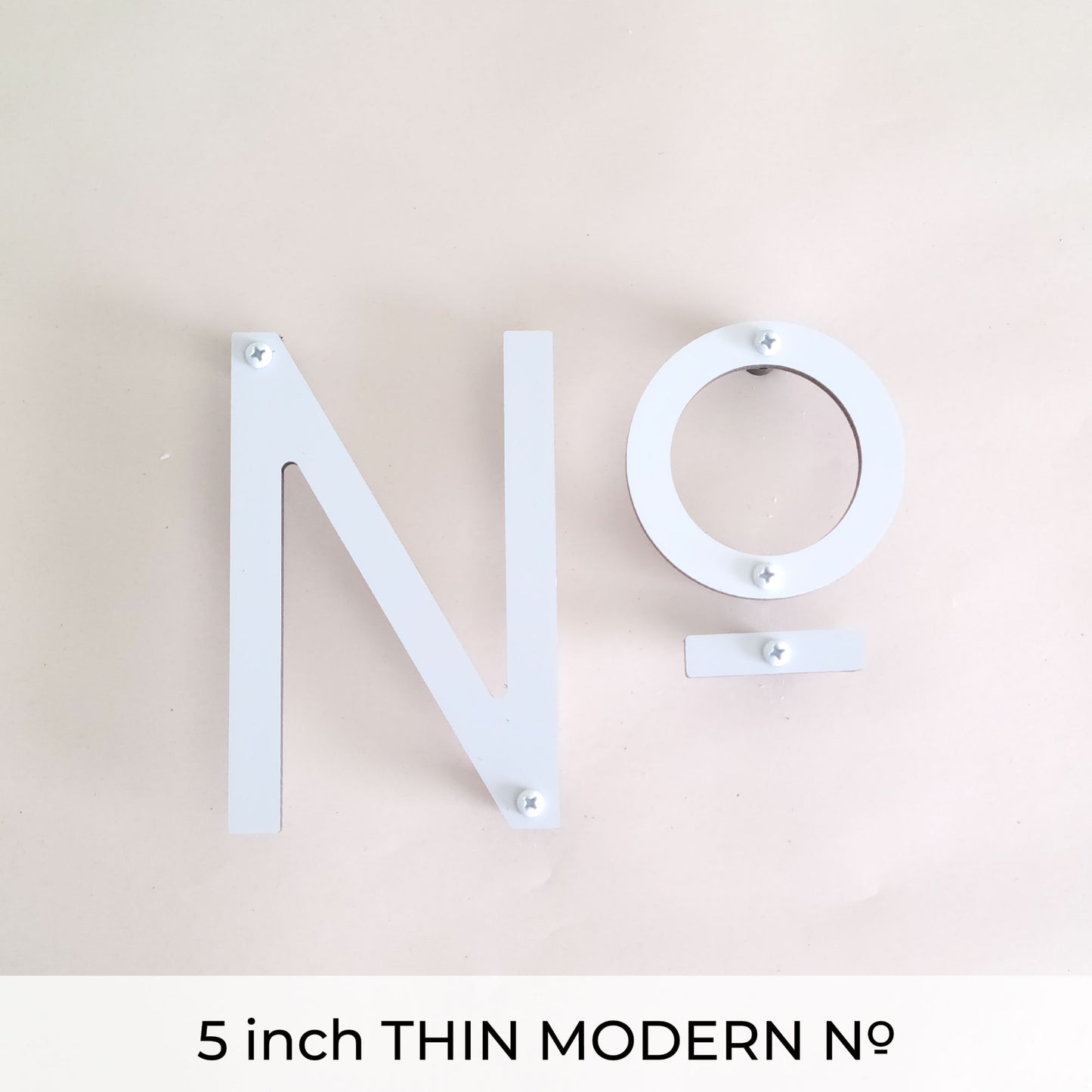 THIN MODERN House No. letters for address sign