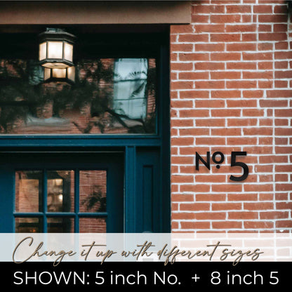 CLASSIC MODERN House No. letters for address sign