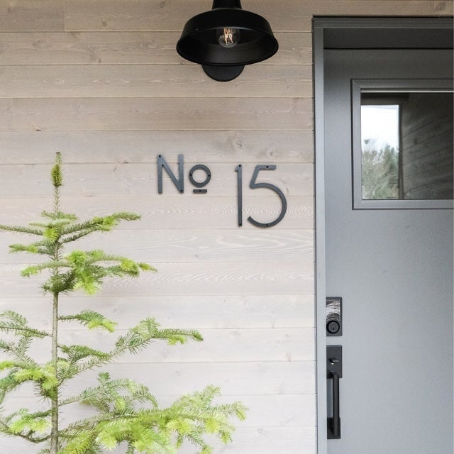 THIN MODERN house numbers and No letters