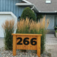 BOLD RETRO black house Numbers for Modern Address Signs